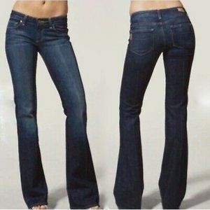 PAIGE Dark Indigo Boot Cut Jeans